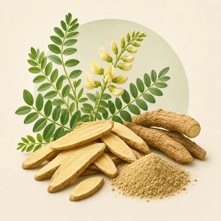 Astragalus-Extrakt (Astragalus membranaceus): Pflanze, Rohstoff und Extraktdarstellung im Inhaltsstoffe-Lexikon