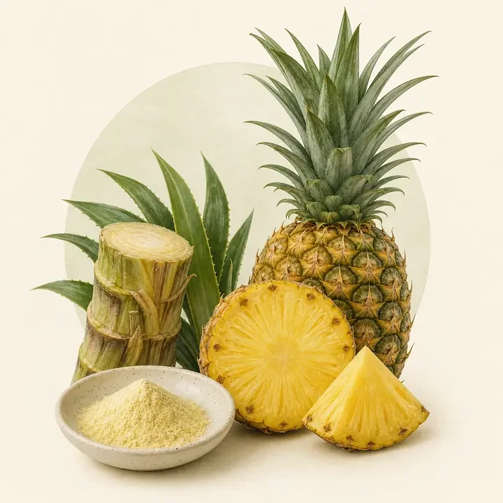 Bromelain: Ananas, Pflanzenteile und Enzymdarstellung im Inhaltsstoffe-Lexikon