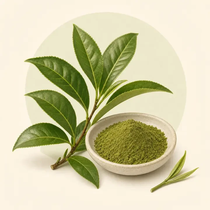 Grüner-Tee-Extrakt (Camellia sinensis): Pflanze, Rohstoff und Extraktdarstellung im Inhaltsstoffe-Lexikon