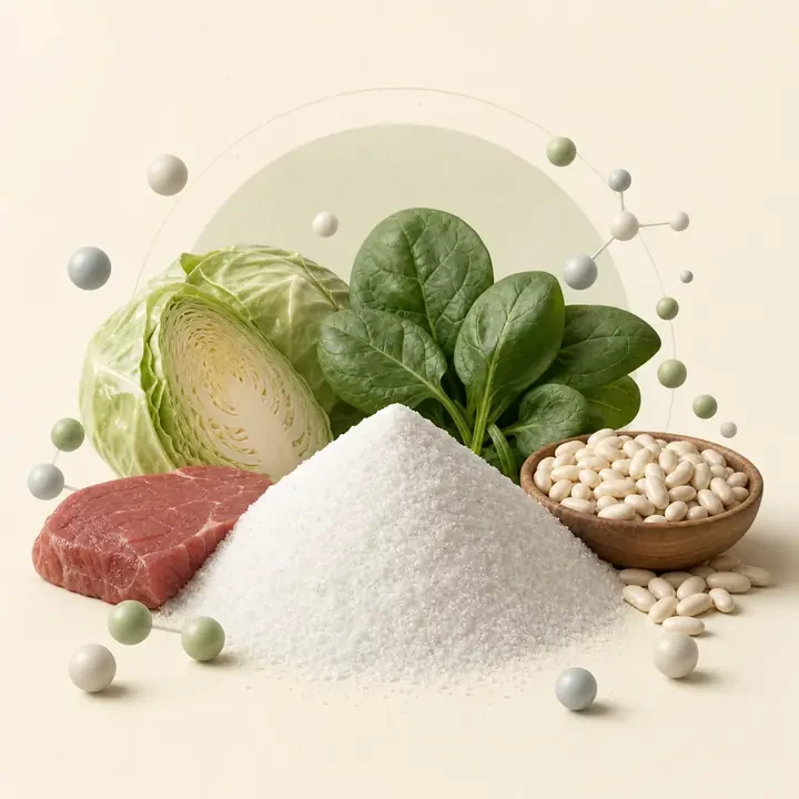 L-Glutamin: typische Nahrungsquellen und redaktionelle Inhaltsstoffdarstellung