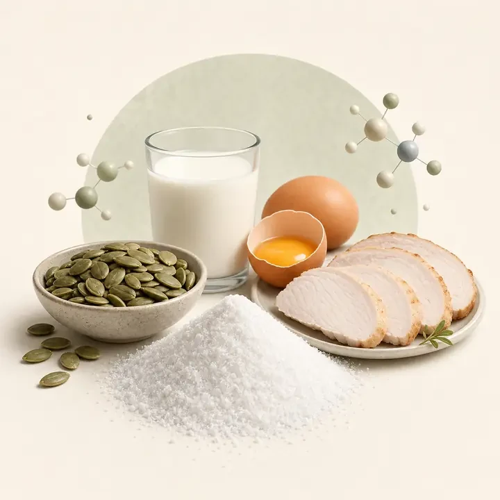 L-Tryptophan: typische Nahrungsquellen und redaktionelle Inhaltsstoffdarstellung