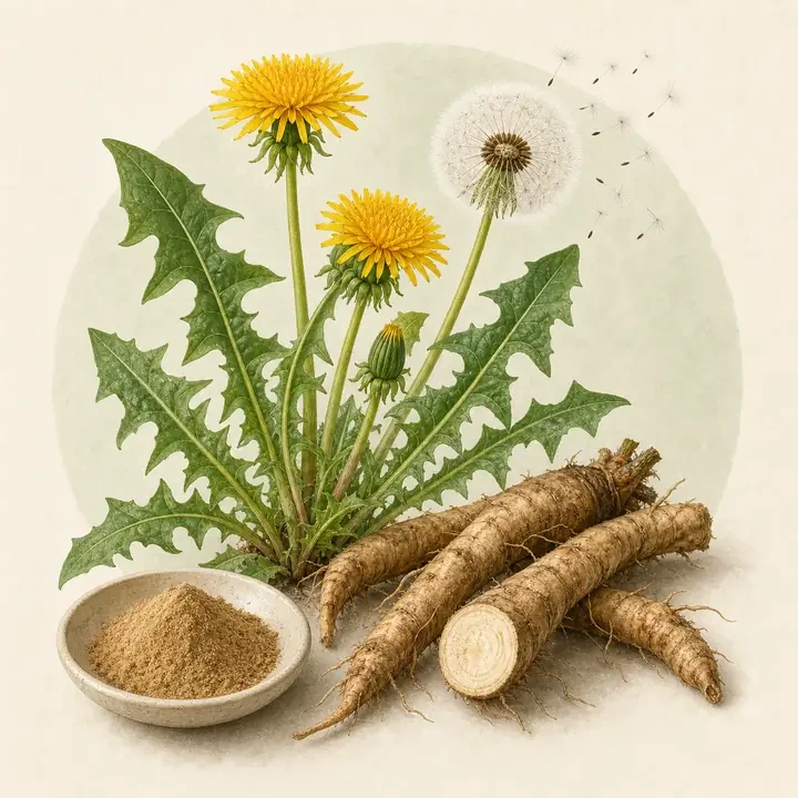 Löwenzahn-Extrakt (Taraxacum officinale): Pflanze, Rohstoff und Extraktdarstellung im Inhaltsstoffe-Lexikon