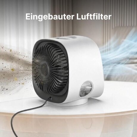 AiraBreeze Luftkühler mit eingebautem Luftfilter und Luftstrom