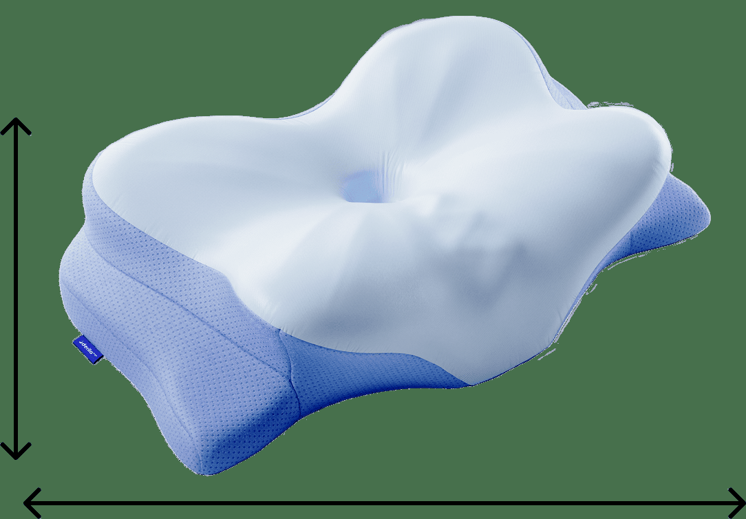 Derila Ergo ergonomisches Memory-Foam-Kissen mit Schmetterlingsform und Nackenmulde