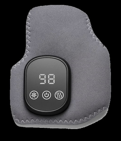 EMSense Fußmassagegerät mit Wärmefunktion, Bedienfeld und weicher Fußmanschette