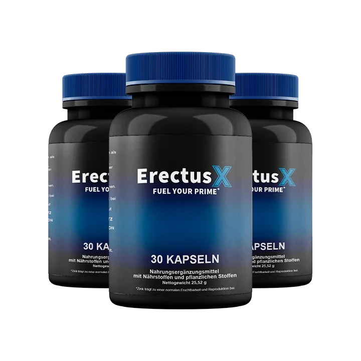 ErectusX im 3er-Paket mit drei Flaschen und je 30 Kapseln