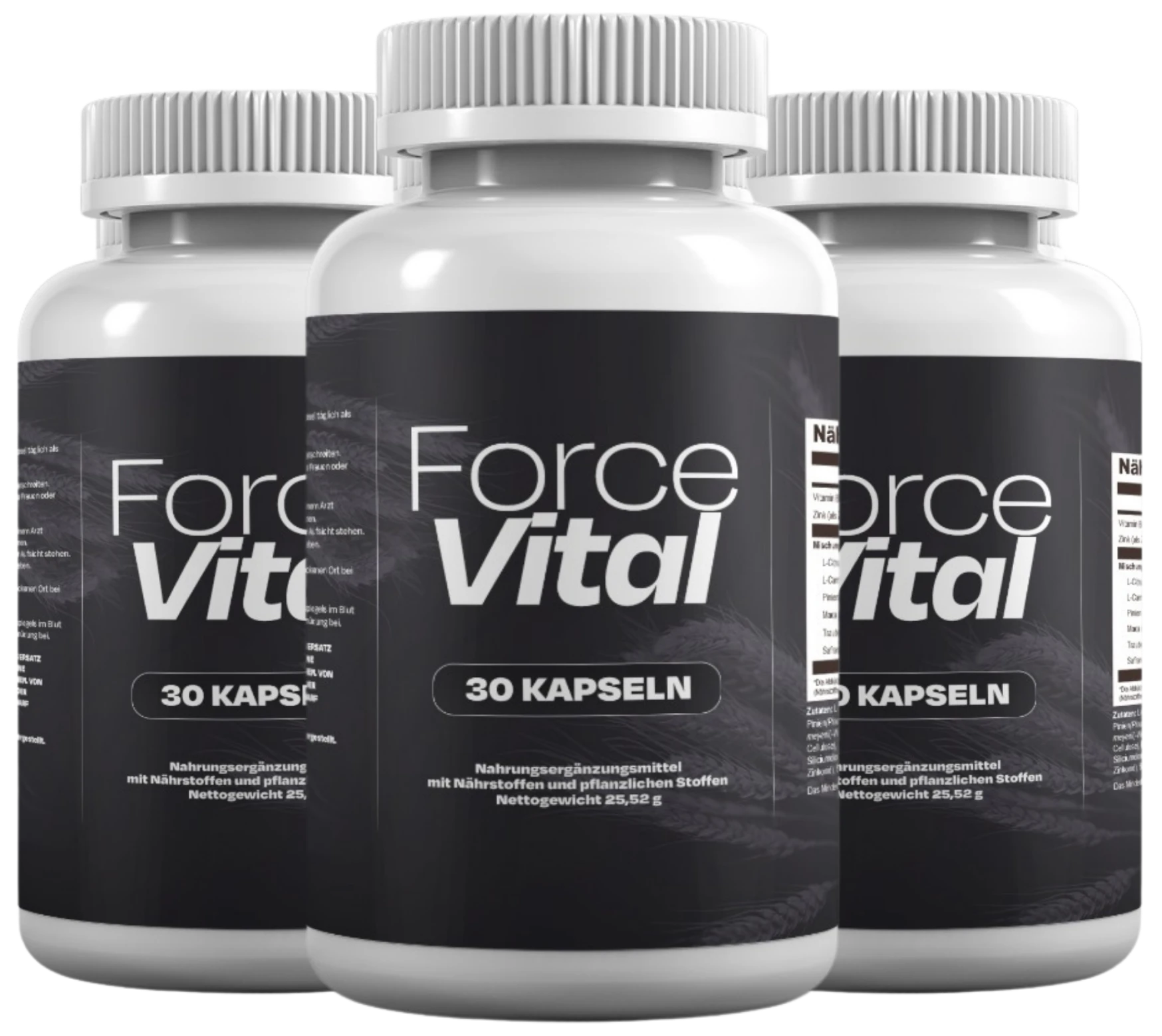 ForceVital im 3er-Set – 90-Tage-Vorrat, drei Dosen mit je 30 Kapseln