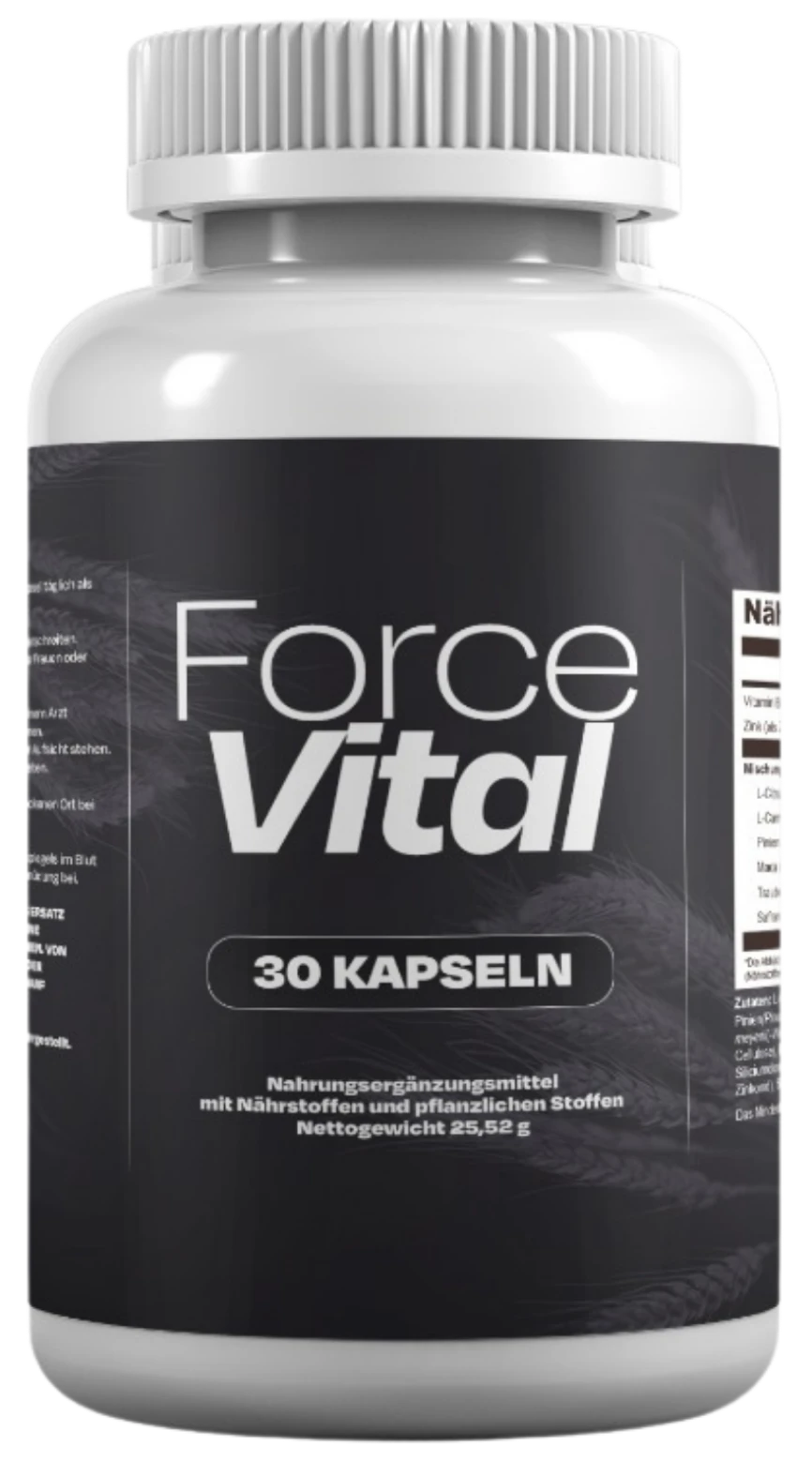 ForceVital Kapseln für Männer mit Zink und Vitamin B3 – Dose mit 30 Kapseln