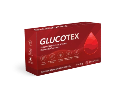 Glucotex Blood Nahrungsergänzung mit 60 Kapseln für die tägliche Blutzucker-Routine