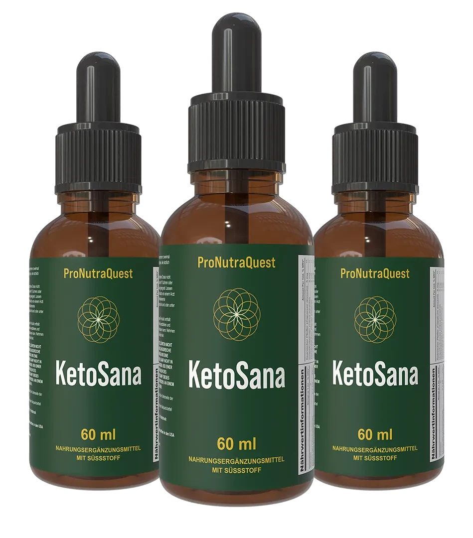 KetoSana 90-Tage-Vorrat mit drei Flaschen