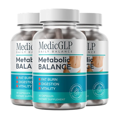 MedicGLP 90-Tage-Vorrat mit drei Flaschen Metabolic Balance