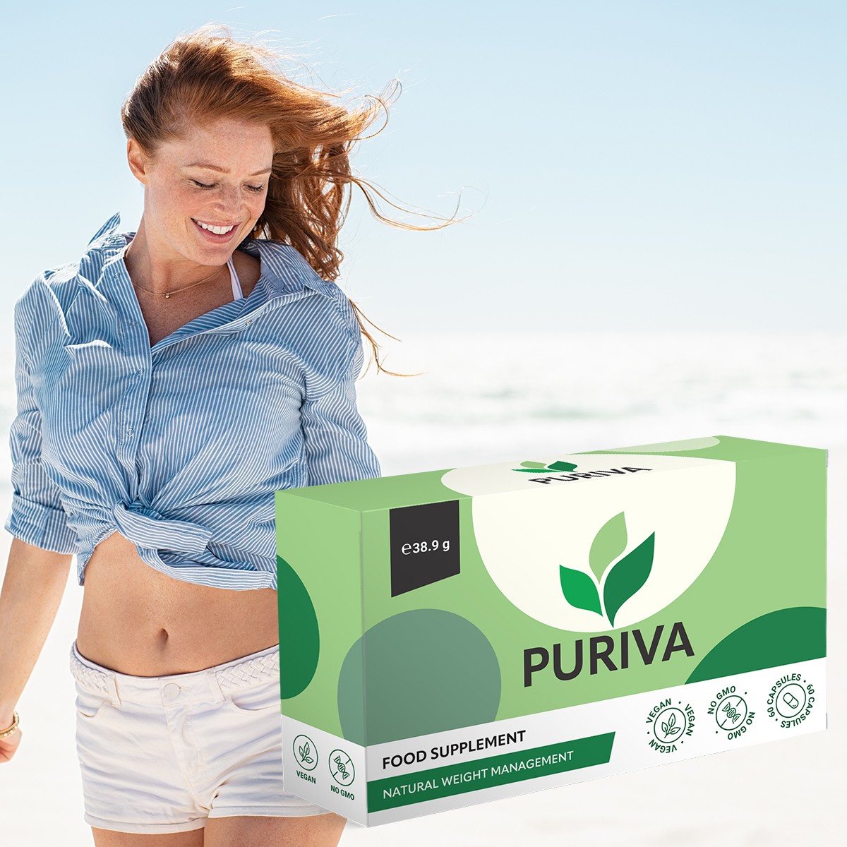 Puriva Diet Produktbox für eine bewusste tägliche Gewichtsmanagement-Routine