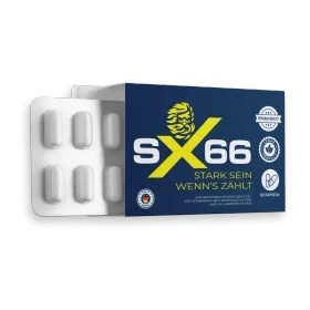 SX66 Männer-Kapseln für Vitalität und Libido – Packung mit 60 Kapseln