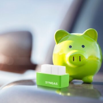 SynGas Installation am OBD2-Anschluss des Fahrzeugs