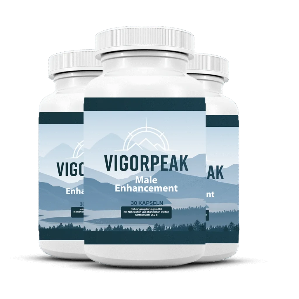 Vigor Peak im 3er-Set – 90-Tage-Vorrat, drei Flaschen mit je 30 Kapseln
