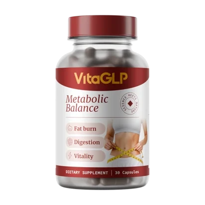 VitaGLP Metabolic Balance Einzelflasche mit 30 Kapseln für Fettverbrennung, Verdauung und Vitalität