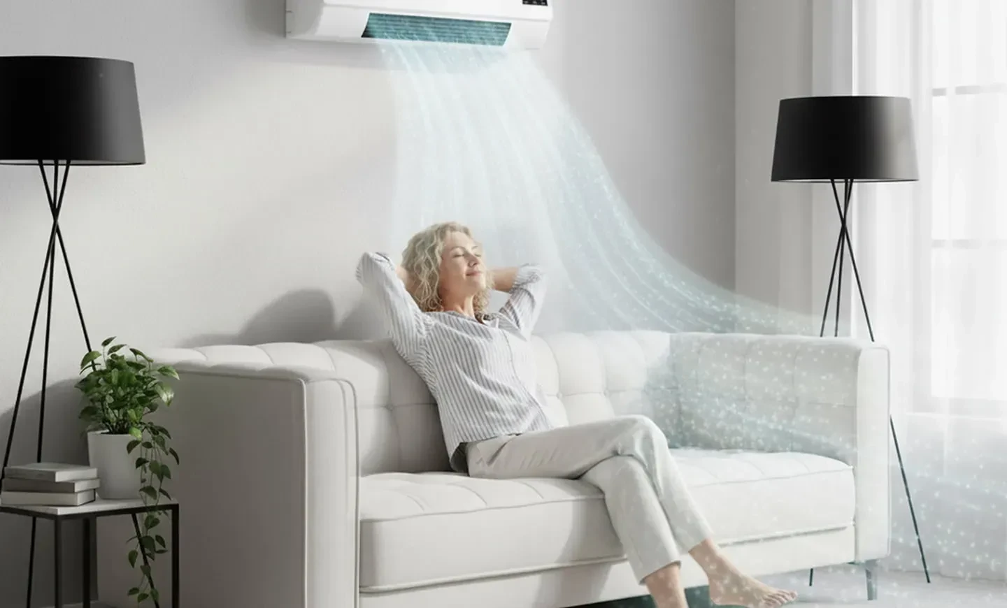 Vital Pro Breeze tragbarer Luftkühler für Homeoffice und Wohnzimmer