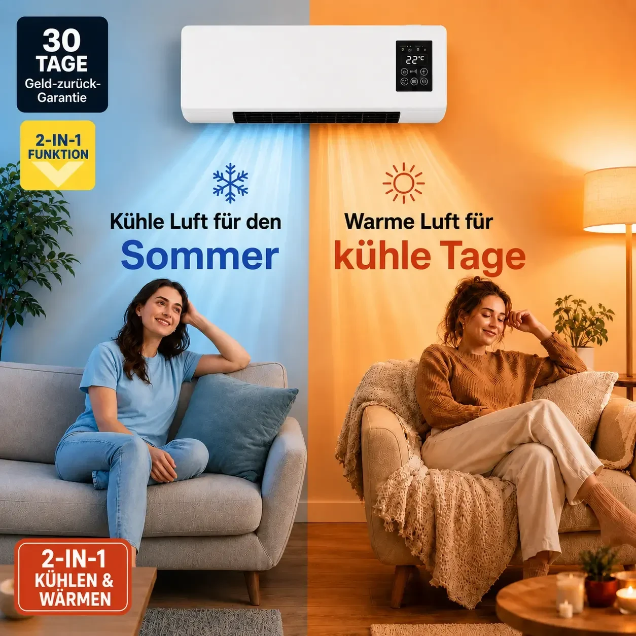 Vital Pro Breeze 2-in-1 Luftkühler und Heizlüfter für Deutschland